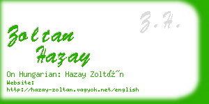 zoltan hazay business card